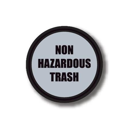 Ergomat 12in CIRCLE SIGNS - Non Hazardous Trash DSV-SIGN 144 #1573 -UEN